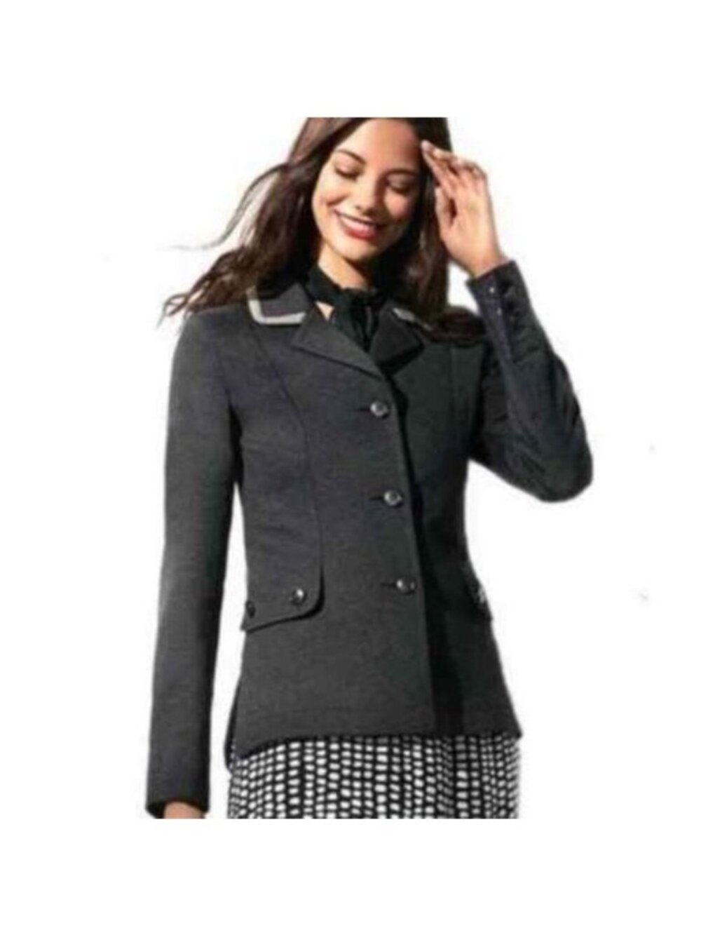 CAbi #3030 Ponte Knit Button Blazer Jacket US Women's Small